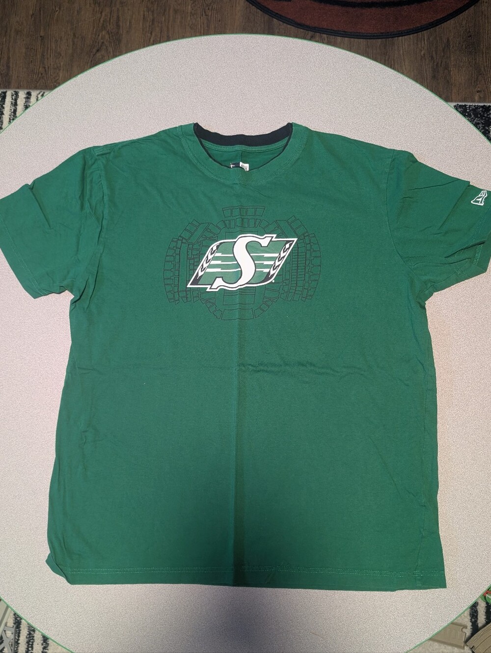 Saskatchewan Roughriders New Era CFL Mosaic Stadium Men's XL T-shirt Tee